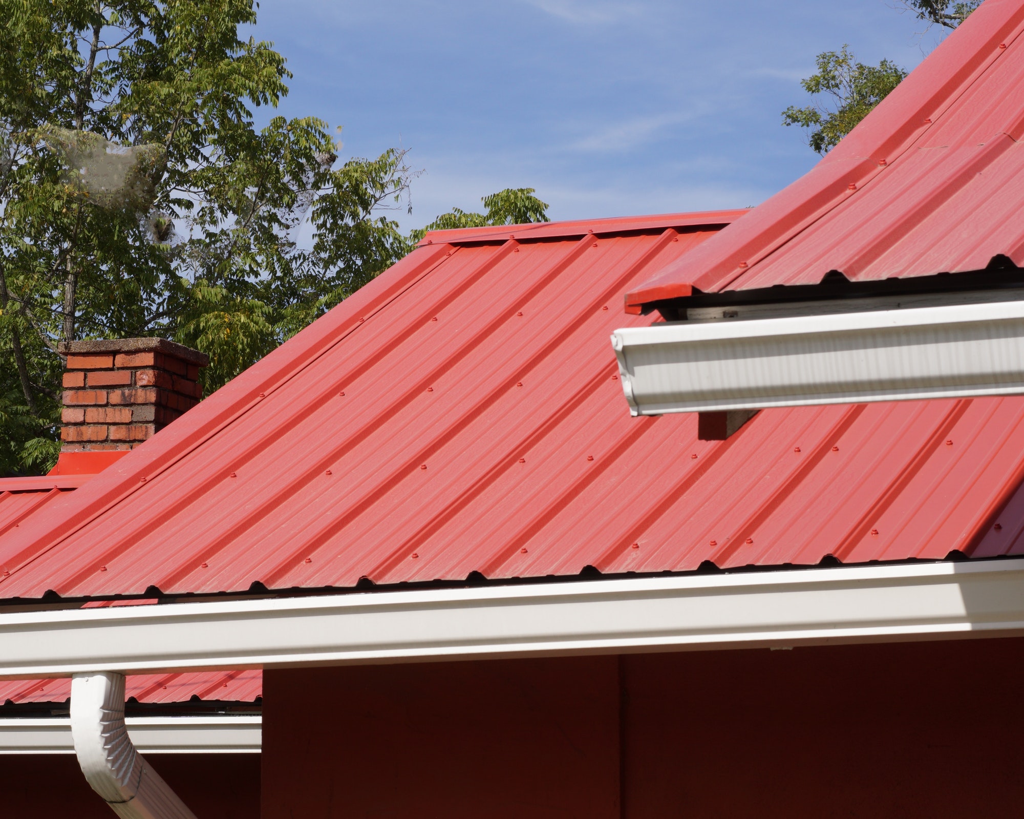 Red metal roof